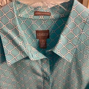 Chico’s Size 2 Blouse Top EEEUC